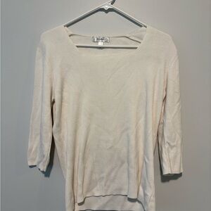 Dressbarn Ivory Knit Top